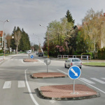 Križovatka Študentská - Bottova v Trnave. Nahradí ju kruhovka. | Zdroj: Google SV
