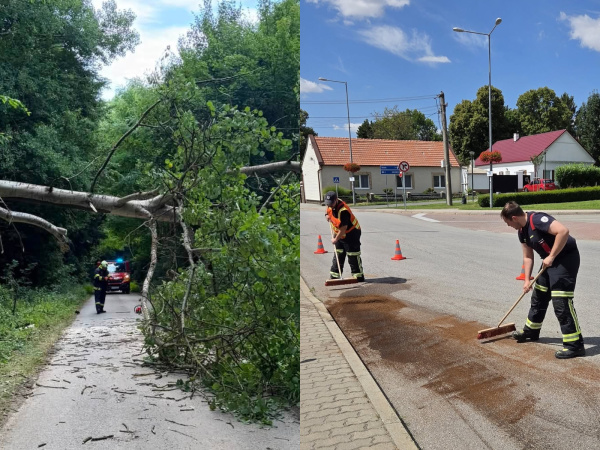 Oba prípady sa našťastie obišli bez zranení. | Foto: DHZ Chtelnica, Hasiči Jaslovské Bohunice