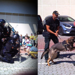 Policajti čelili dohodnutému detskému útoku i psovi. | Foto: PZSR