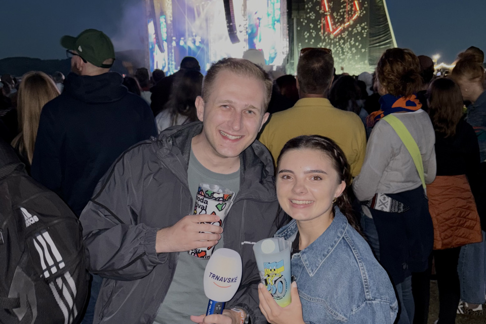 Moderátori Tomáš a Saša na koncerte The Cure | Zdroj: Trnavské rádio