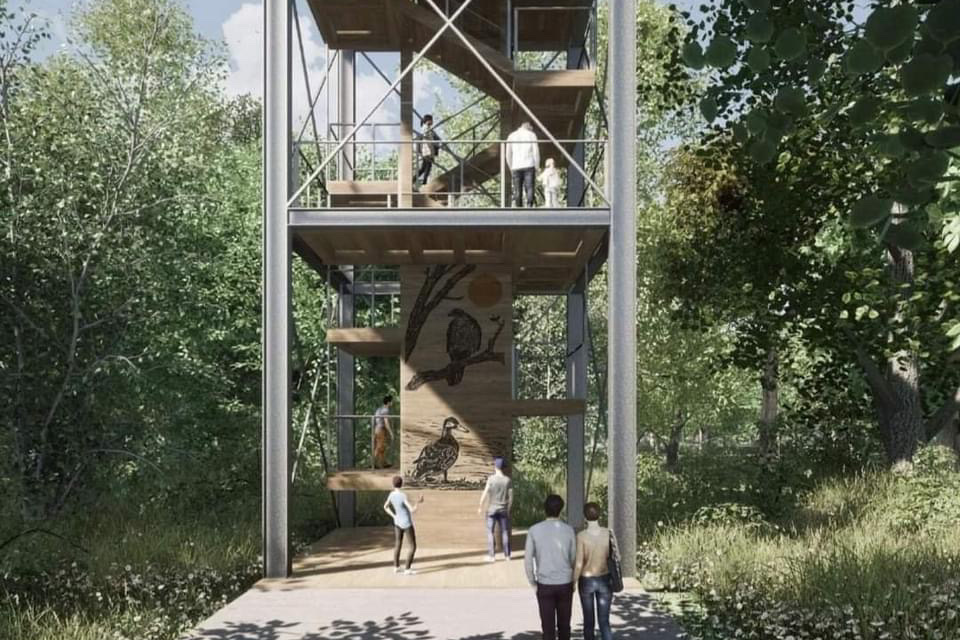 Vizualizácia vyhliadkovej veže. | Zdroj: Fb PB