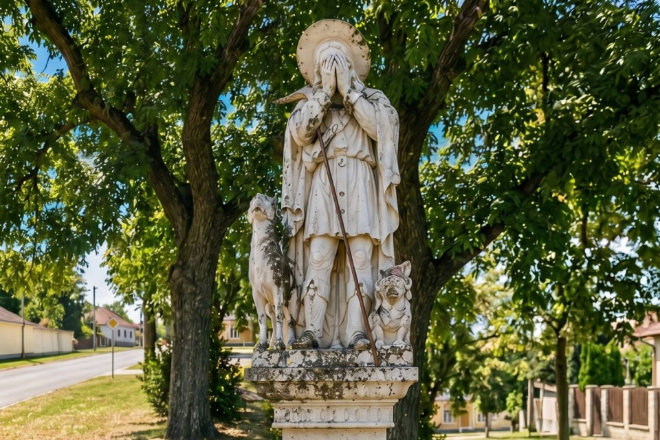 Socha sv. Vendelína, upravené pomocou Gemini | Zdroj: Slovenská Nová Ves