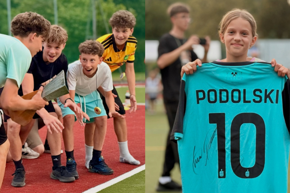 Emma Dravecká vyhrala v kategórii Fair play podpísaný dres Lukasa Podolského. | Foto: SDB Kopánka