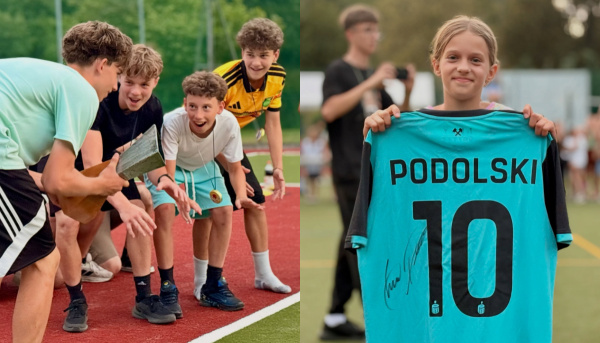 Emma Dravecká vyhrala v kategórii Fair play podpísaný dres Lukasa Podolského. | Foto: SDB Kopánka