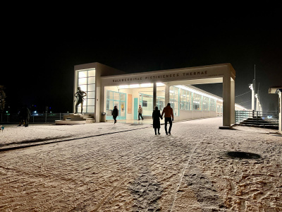 Sneženie v Piešťanoch. Na snímke Kolonádový most. | Foto: redakcia