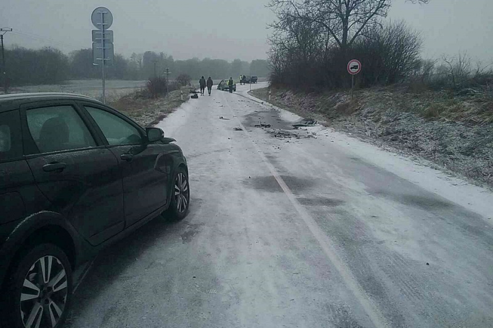 Nehoda pri Suchej nad Parnou. l Zdroj: TS