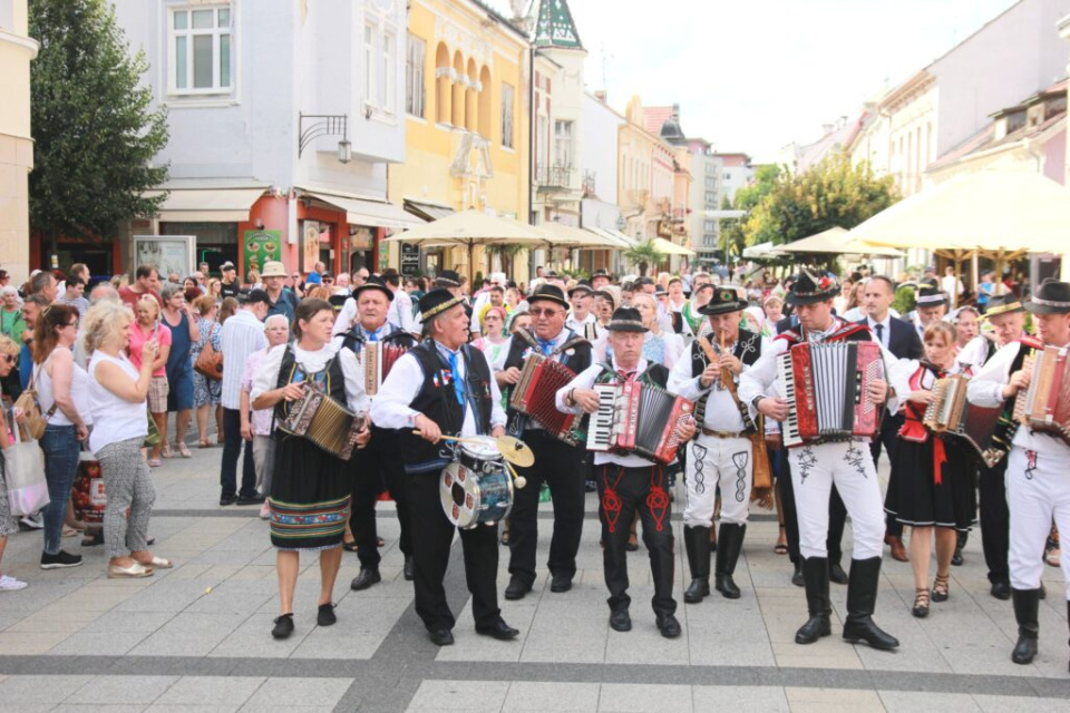 Vystúpia folklórne súbory z viacerých regiónov Slovenska | Zdroj: rezort Piešťany