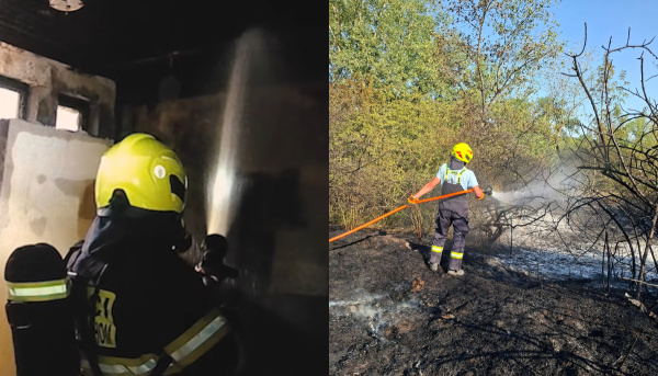 Väčšie škody či zranenia hlásené neboli. | Foto: Branislav Petrovič, DHZ Madunice a DHZ Moravany nad Váhom