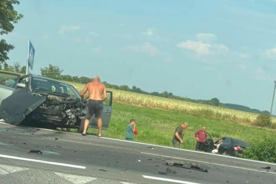 Cesta je zatiaľ prejazdná. | Foto: GlowingBeet1778, Nagyszombati Kerület Útinform
