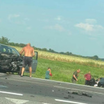 Cesta je zatiaľ prejazdná. | Foto: GlowingBeet1778, Nagyszombati Kerület Útinform