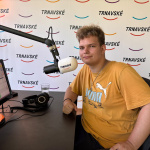 Mladý Marian v štúdiu Trnavského rádia | Foto: Trnavské rádio