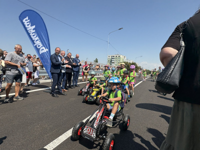 Na novom moste mali premiéru aj malí účastníci cestnej premávky | Foto: MM, redakcia