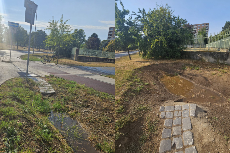 Časť dažďovej vody už v meste nekončí v kanáli. | Foto: Trnava
