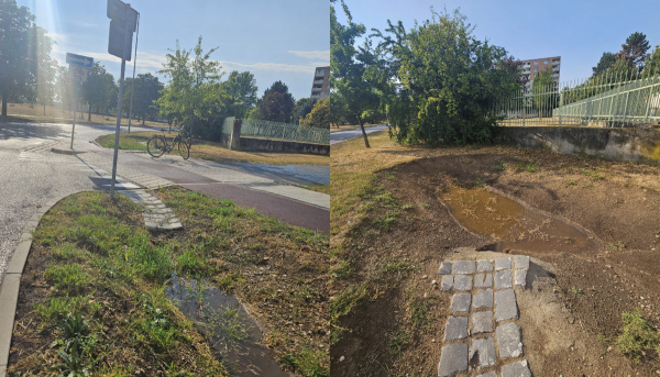 Časť dažďovej vody už v meste nekončí v kanáli. | Foto: Trnava