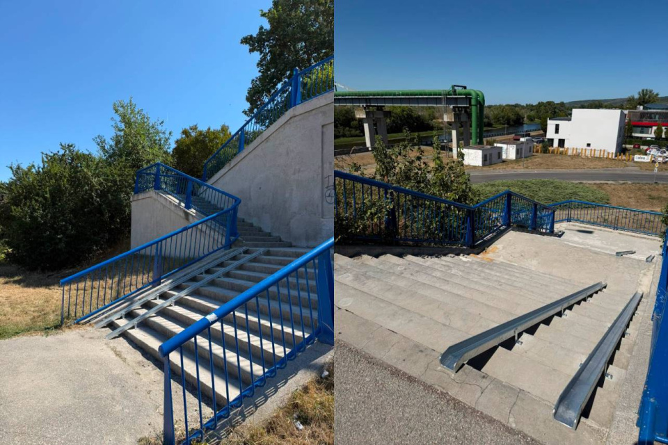 Schody v Hlohovci | Foto: Mesto Hlohovec