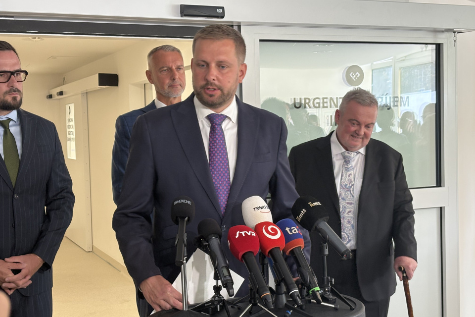Šaško na tlačovej konferencii | Foto: Michaela Martišíková, Trnavské rádio