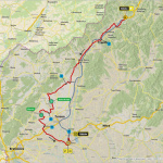 Mapa 4. etapy, ktorá prechádza aj naším krajom.