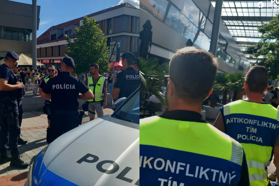 Policajné nasadenie na futbale. | Foto: PZSR