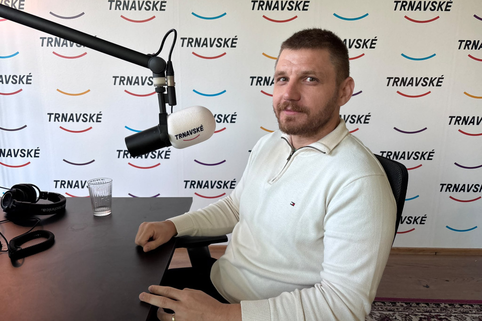 Miroslav Bajer v štúdiu Trnavského rádia | Foto: Zuzana Benková, Trnavské rádio