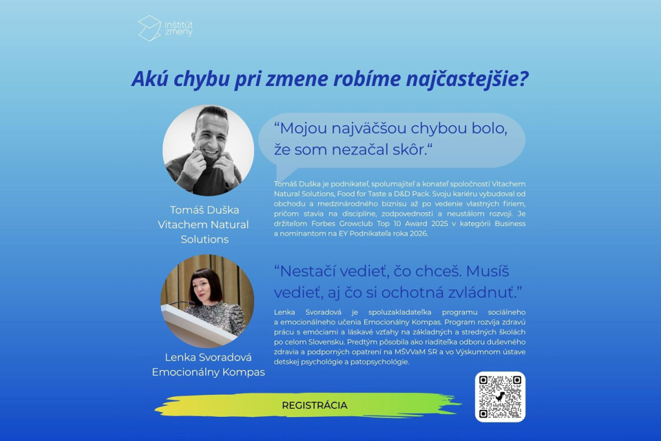 Akú chybu pri zmene robíme najčastejšie? | Zdroj: Inštitút zmeny
