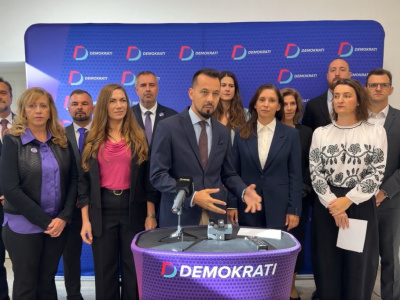 Fotografia z tlačovej konferencie | Zdroj: ľ Marek Polonec - Demokrati