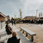 Víťazmi architektonickej súťaže na realizáciu pamätníka boli Benjamín Brádňanský, Vít Halada a Martin Piaček.
