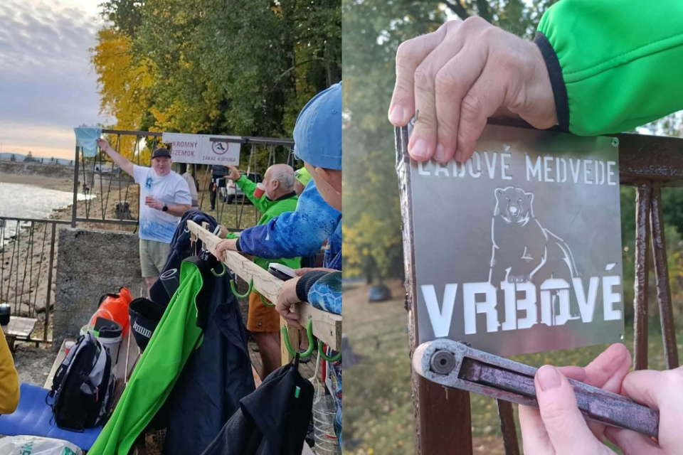Čerenec je pre domácich otužilcov základňou. | Foto: Ľadové medvede Vrbové - Čerenec