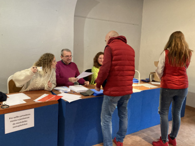 Volebná miestnosť v Trnave na radnici v roku 2022 | Foto: Trnavské rádio