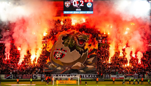 Vytvorili nezabudnuteľnú atmosféru. | Foto: Ultras Spartak Trnava