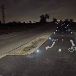 Počas nočných hodín svetlá jasne určujú koridor. | Foto: Obec Zavar
