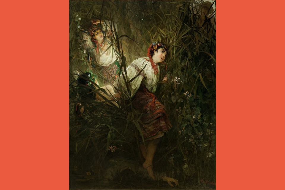 Víly neboli v každom kraji nevinnými stvoreniami | ilustr.obr.: Witold Pruszkowski - Rusalky (1877)