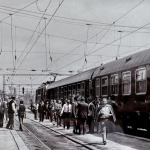 80. roky. V pozadí už rozostavaná nová železničná stanica v Trnave. | Zdroj ilustr. obr.: Kronika, Roman Remenár
