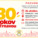 30 rokov McDonaldu na Hlbokej oslávime s vami | Zdroj: Lucia Poláčeková, RESTON