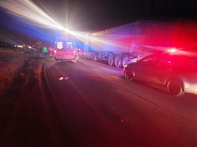 Nehoda pri ČS Benzina v smere na Boleráz. | Zdroj: Polícia