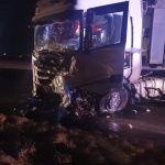 Nehoda kamiónu a osobného vozidla za Trnavou. | Zdroj: Polícia Trnava