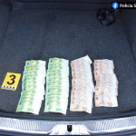 Kufor drogového dílera I Foto - KRPZ Trnava