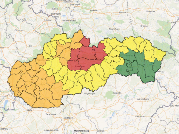 SHMÚ očakáva silný vietor. | Zdroj: shmu.sk