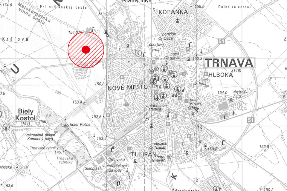 Lokalita pri Modranskej ceste. | Zdroj: Enviroportal
