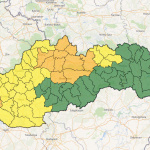 Výstrahy 1. stupňa (žltou). l Zdroj: SHMÚ