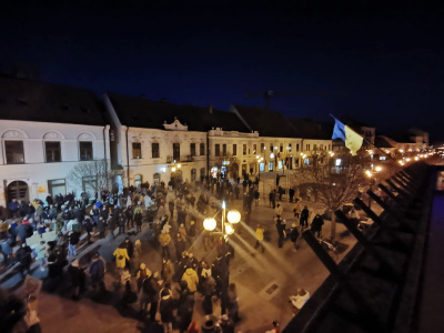 Zhromaždenie v Trnave. | Foto: Nikol Kaňuková