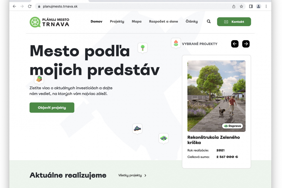 Nový informačný web mesta Trnava. | Zdroj: red.