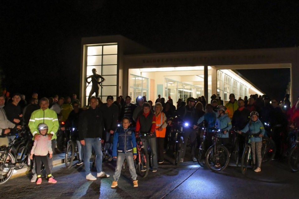 Nočná cyklojazda v Piešťanoch. l Zdroj: Mesto Piešťany