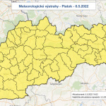 SHMÚ vydal výstrahu 1. stupňa pred búrkami na celom území Slovenska. | Zdroj: SHMÚ