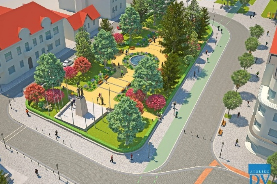 Takto by mohol park vyzerať už budúci rok. l Zdroj: Mesto Trnava