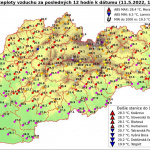 Teploty na Slovensku. | Zdroj: SHMÚ