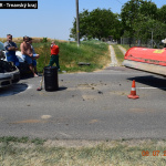 Zrážka osobného auta s traktorom | Zdroj: FB Polícia SR - Trnavský kraj