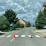 V obci maľovali zebru. l Zdroj: red.