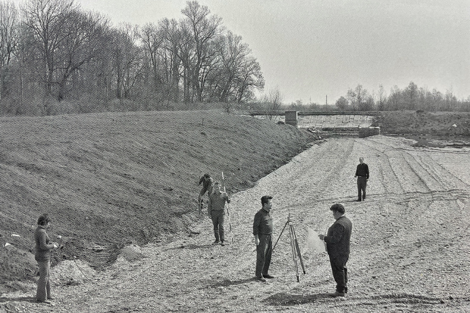 Príprava na výstavbu začiatkom 70-tych rokov | Zdroj: Jozef Šelestiak - Premeny Trnavy vo fotografii