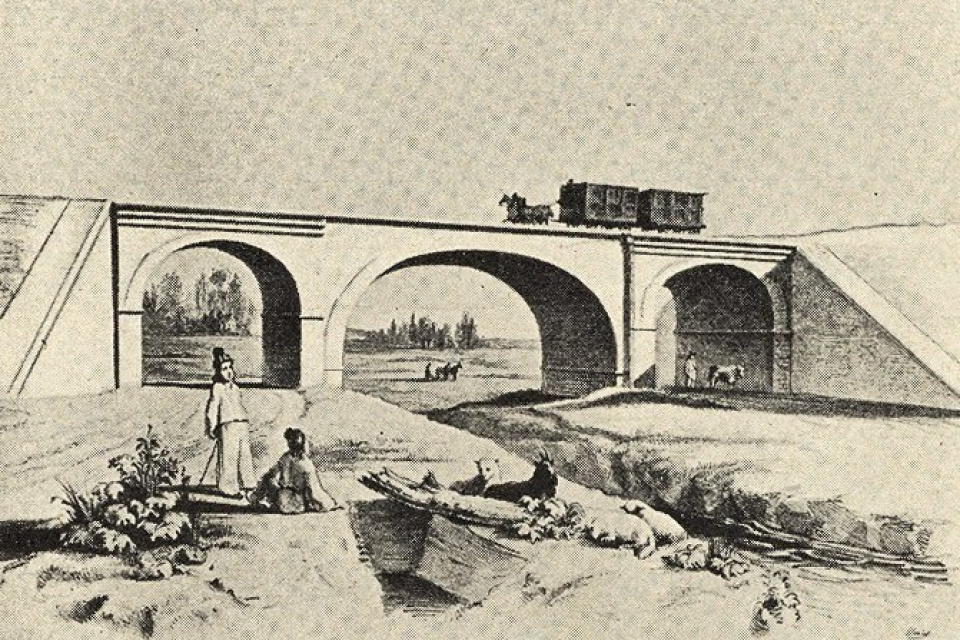 Viadukt v Hrnčiarovciach. l Zdroj: Fotky stará Trnava