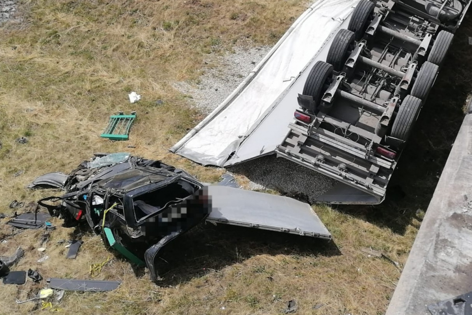 Vážna nehoda v Trnave. | Zdroj: KR PZ TT